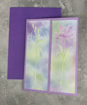 Handmade Watercolor Floral Greeting Card, All Occasion, One of a Kind Card, Original Card, Quality Blank Greeting Card with Envelope - image5